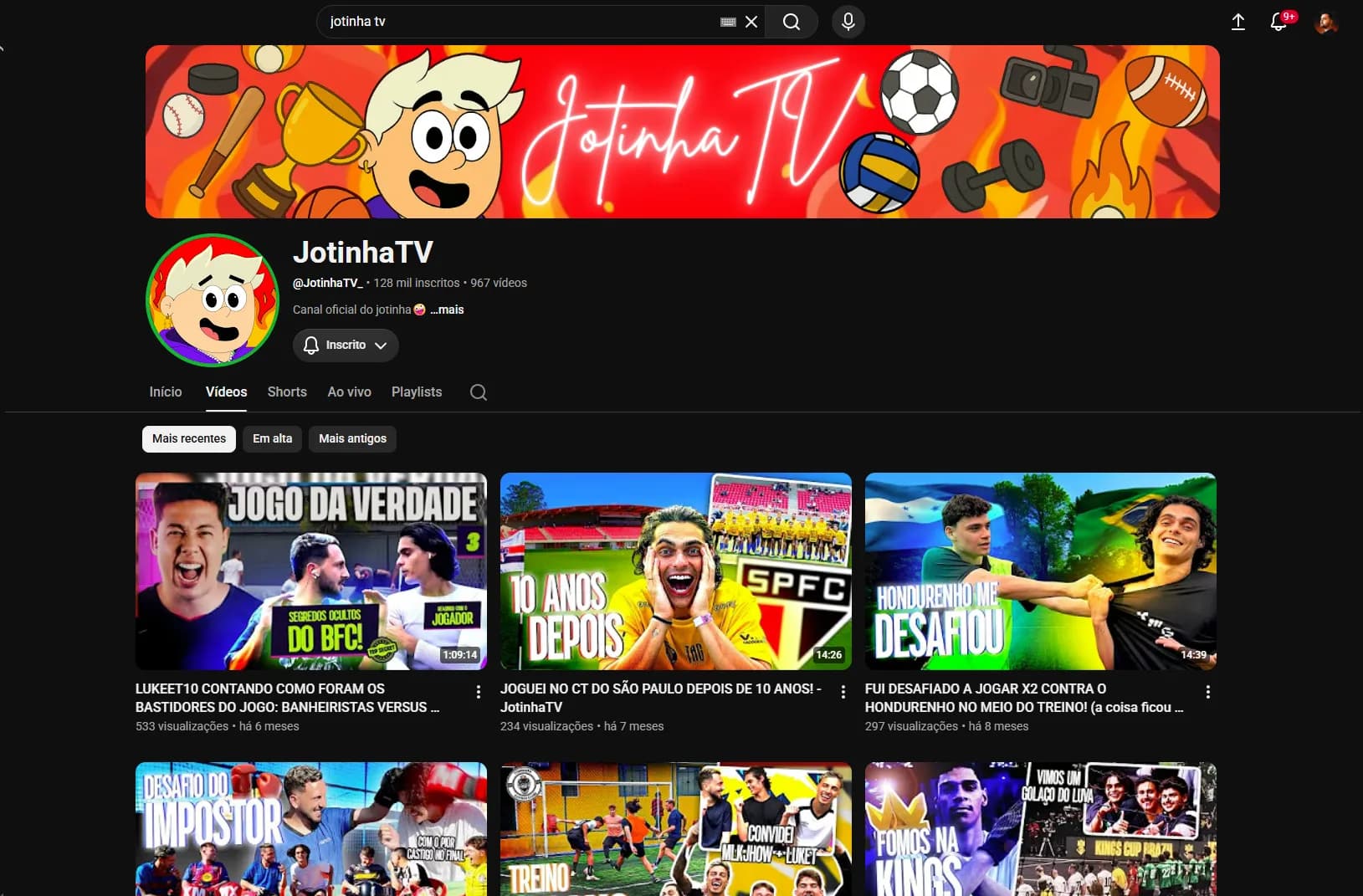 Jotinha TV thumbnail preview