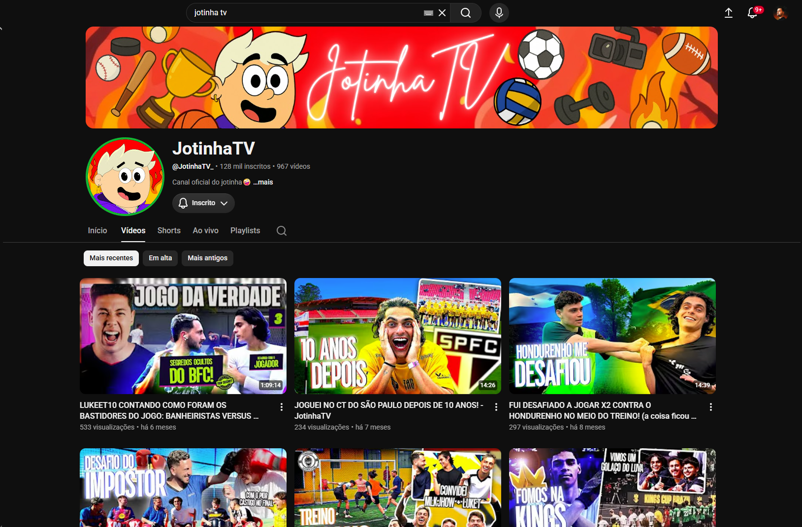Jotinha TV thumbnail preview