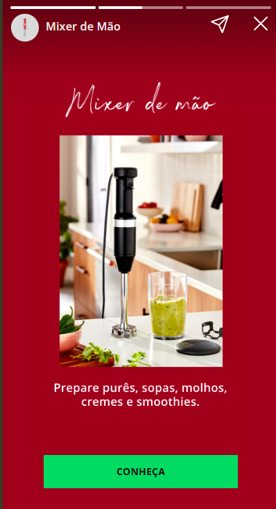 KitchenAid Brazil - Instagram Stories-like Component preview